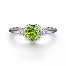 Bezel Set Fashion Ring | Sterling Silver (0.91ct Round)