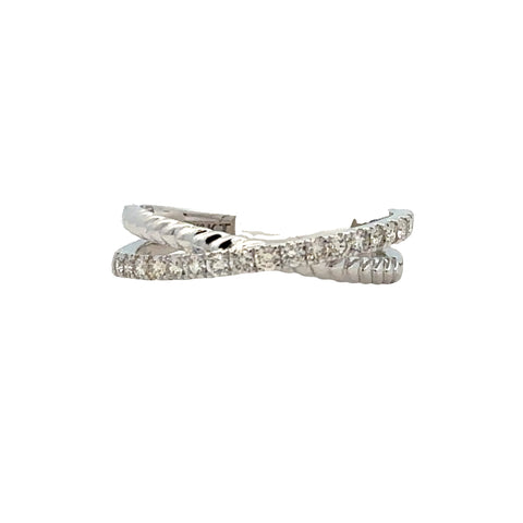 Crossover Fashion Ring | 14k White