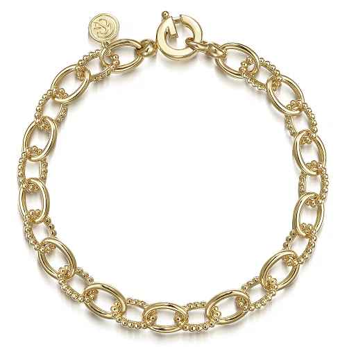 "Golden Whispers: Discover the Elegance of our Yellow 14K Hollow Tube Bracelet - Length 7.5"