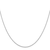 White 14 Karat V-P Pendant Rope Chain Length 18
