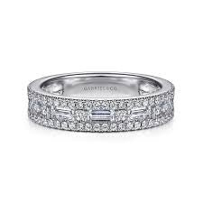 Lady's White 14 Karat Anniversary Band Ring With = 1.15Tw Various Shap