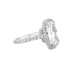 Cathedral Halo Ring | 950 Platinum
