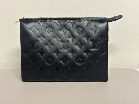Louis Vuitton Coussin Black PM, Chain Strap and Guitar Strap with LV D