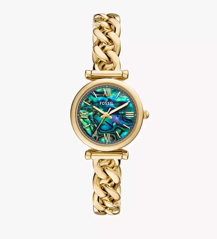 Carlie Three-Hand Stainless Steel Watch