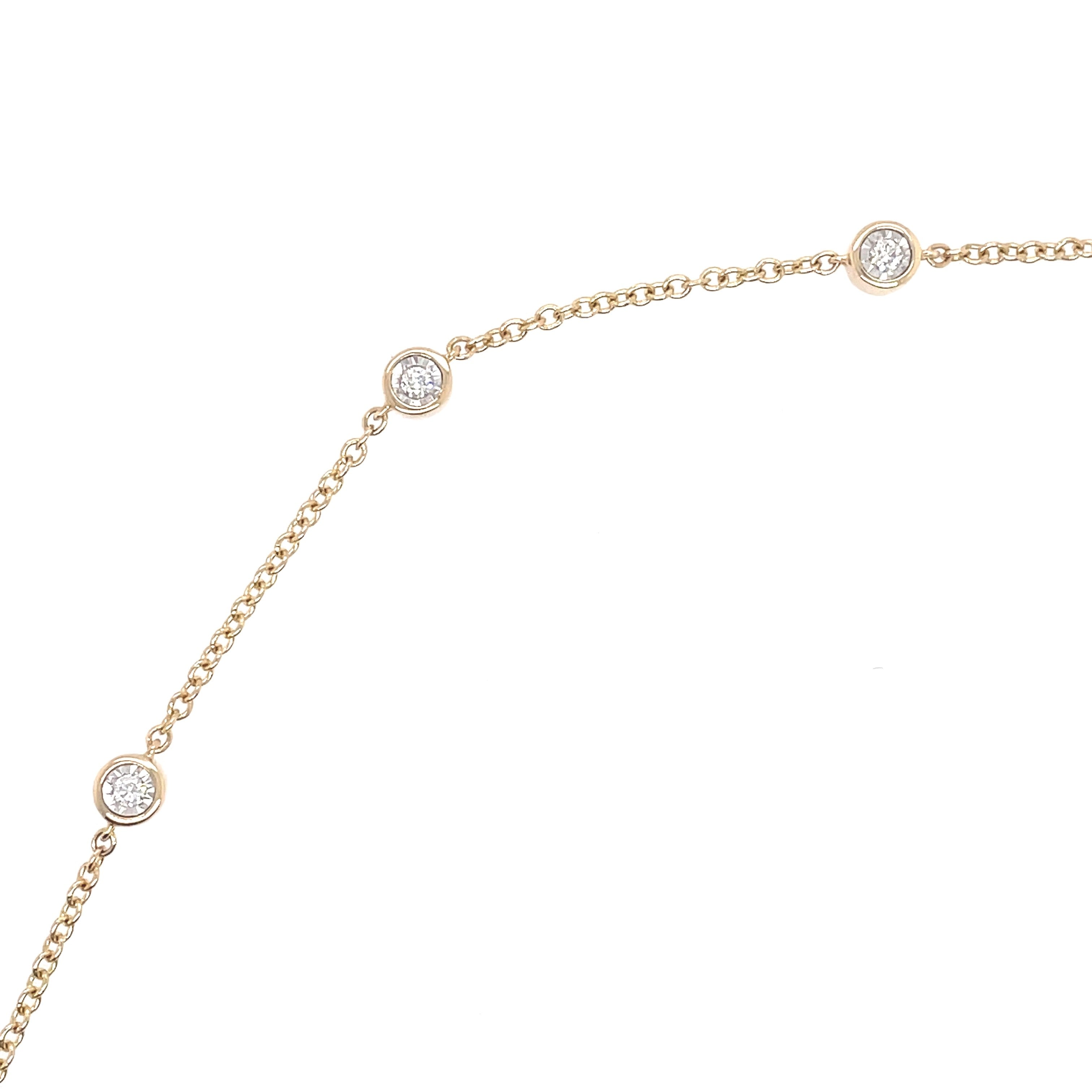 Diamond-by-the-Inch Bracelet | 14k Yellow