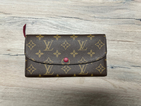 Louis Vuitton Monogram Emilie Wallet, AB/B Condition