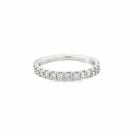 14 Karat White Gold Wedding Ring with .50ctw Round Brilliant Cut Diamonds