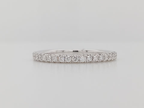 Lady's White 18 Karat Eternity Wedding Band With 40=0.48Tw Round G/H V