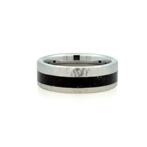 White Serenium Moon 8Mm Flat 3Mm Dinosaur Bone Grey, With Moon Crater