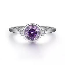 Bezel Set Fashion Ring | Sterling Silver (0.69ct Round)