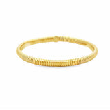 Yellow 14 Karat 5Mm Tubogas Bracelet Length 7