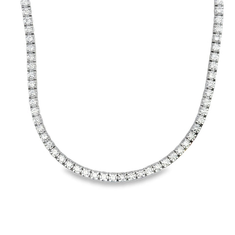 Lady's White 14 Karat Opera Length Necklace Length  With 5.00ctw G/H SI1