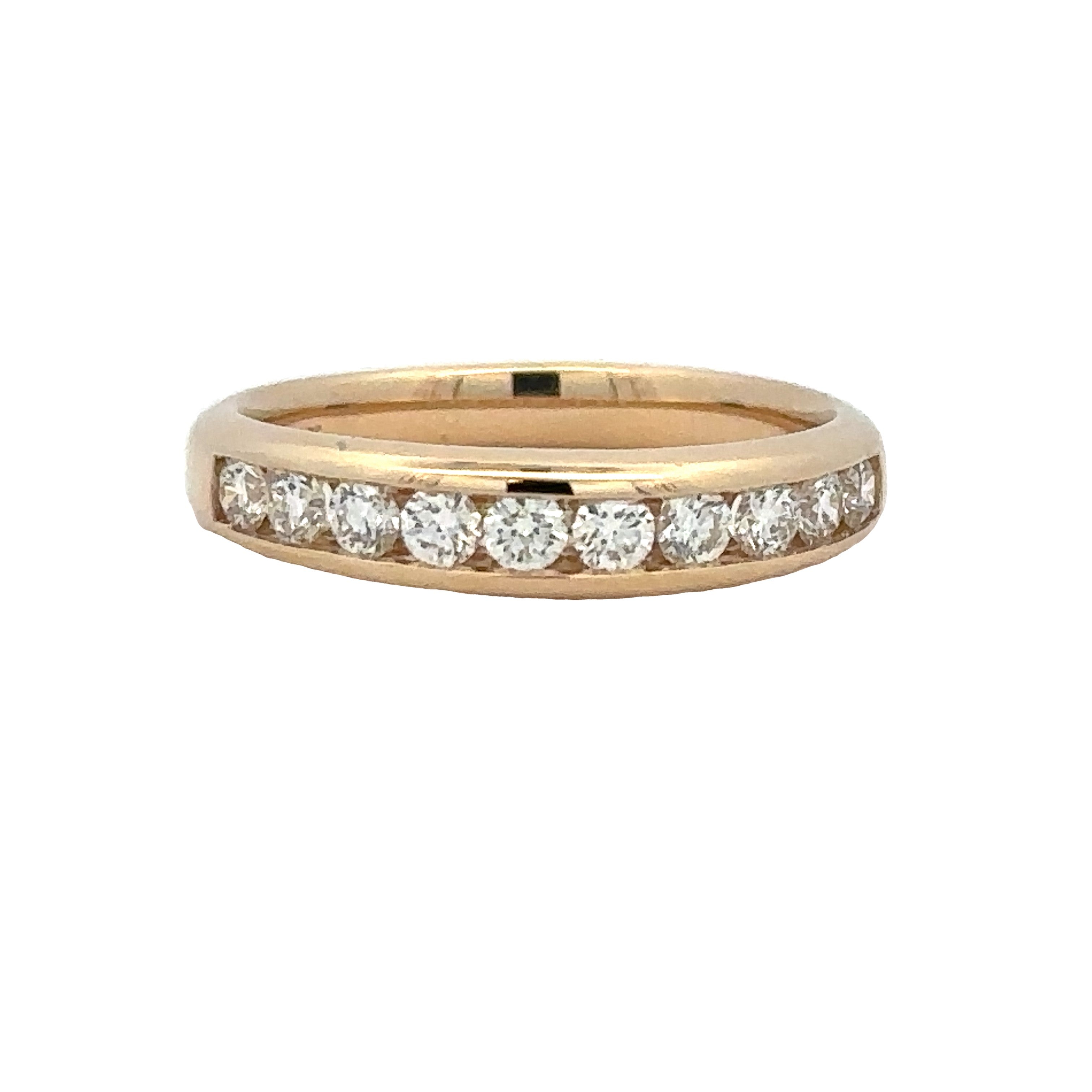 Channel Set Anniversary Ring | 14k Yellow