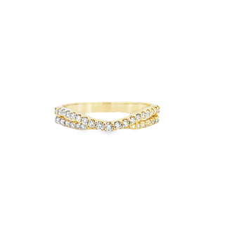 Crossover Anniversary Ring | 14k Yellow