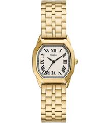 Harlow Three-Hand Gold Tone Stainless Steel Watch