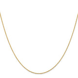 14K .8mm D/C Wheat Chain 20"