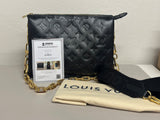 Louis Vuitton Coussin Black PM, Chain Strap and Guitar Strap with LV D